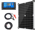 10A Solar Charge Controller + Extension Cable with Battery Clips O-Ring ... - $67.33