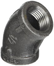 LDR Industries 310 E45-34 Elbow, 3/4-Inch, Black - $16.56+