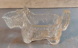 Scottie Terrier Dog Pressed Glass Creamer Candy Dish 1930s Vintage LE Sm... - £18.04 GBP