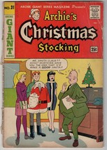 Archie Giant #31 Christmas Stocking VINTAGE 1965 Archie Comics GGA Veronica - £23.10 GBP