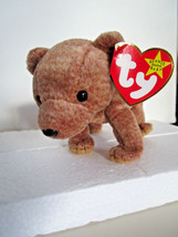 TY Beanie Babies Brown BEAR PECAN Plush Toy  1999 - £5.46 GBP