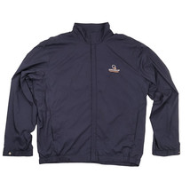 Ralph Lauren Jacket Mens Large Quail Hollow Blue Golf Full Zip Polyester Casual - $22.50