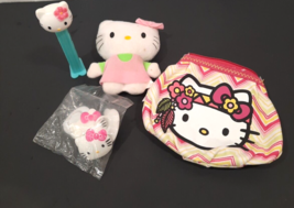 Mixed Lot of Hello Kitty Small Toys Figures PEZ - Plush -  Rings - Coin Purse - £10.65 GBP