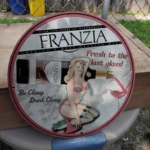 Vintage 1962 Franzia America&#39;s Best Selling Red Wine Porcelain Gas &amp; Oil Sign - £100.22 GBP