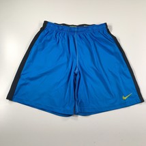 Nike Track Shorts Mens 2XL Blue Lightweight Gym Basketball Swoosh Logo D... - $13.99