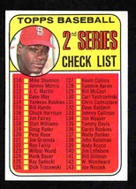 St Louis Cardinals Bob Gibson 1969 Topps Checklist #107 em+ unmarked ! - £4.32 GBP