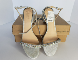 New Jewel Badgley Mischka Women&#39;s Ornamented Sandal Heeled - Size 7.5 - £39.47 GBP