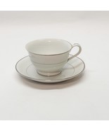 Cup and Saucer Set White Harmony House Mary 3835 Fine China Japan Vintage - £7.78 GBP