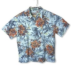 The Territory Ahead Hawaiian Shirt Colorful Floral Hibiscus Camp Men&#39;s L - £16.63 GBP