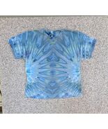 Gilden Men’s Light Blue Green Ice Tie Dye Short Sleeve Shirt Size 2XL - $377.52 MXN