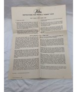 Vintage 1975 Wilton Instructions For The Holly Hobbie Cake - $12.86