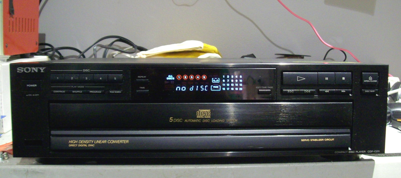 SONY CDP-C211 5CD CHANGER - SERVICED - $129.99