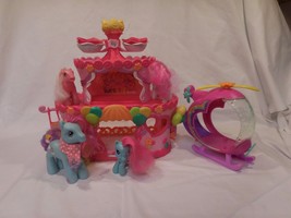 My Little Pony Ponyville Pinkie Pie&#39;s Roller Skate Party Cake Plus Helicopter  - £12.53 GBP