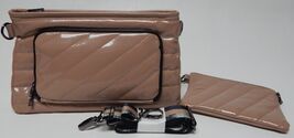 Think Royln Bank Street XL Quilted Crossbody Shoulder Bag with Pouch Nud... - $69.23 CAD