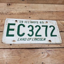 1965 EC 3272 Illinois Vehicle License Plate Land Of Lincoln Embossed Exp... - $16.78