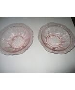 2 Pink Depression Glass Hazel Atlas Royal Lace Pink 10"  Serving Bowls VGUC - $18.76