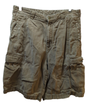 Tommy Bahama Relax FLLAWED Men&#39;s brown cargo shorts sz 32 tencel cotton ... - £13.29 GBP