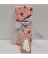Angel Dear Luxurious Soft Swaddle Baby Blanket Pink Rose Floral 47x47&quot; New! - $24.67 CAD
