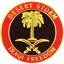 Operation Desert Storm Kuwait-Iraq Pin 1&quot; - £6.78 GBP