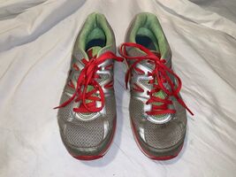 MENS NIKE DUAL FUSION LITE GREY NEON GREEN &amp; SILVER RUNNING SHOES 8.5 - $27.40