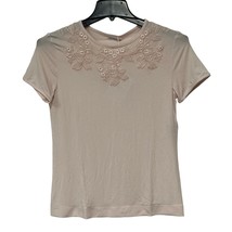 La Perla Maison at Home Embroidered Night Tee Shirt Wild Rose Size Small New - £57.44 GBP