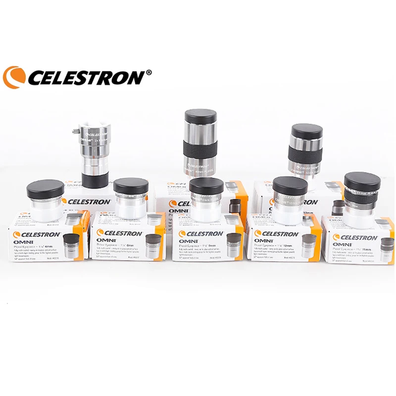 Sporting Celestron omni 4mm 6mm 9mm 12mm 15mm 32mm 40mm and 2x  eyepiece and Bar - £37.74 GBP