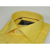 Men's Dress Shirt GIAN FRANCO RUFFINI Turkey 100% Cotton GFR-2 Yellow image 7