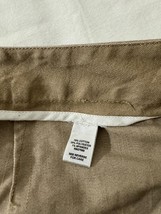 Cato Women's Brown Side Zipper Rear Slit Pull-On Skirt Size 14 Measured Waist 34 image 4