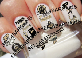 34 New 2023 Purdue Boilermakers Logos》17 Different Designs《Nail Art Decals - £13.53 GBP