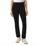 32 Degrees Womens Jeans Black Pull-On Straight Leg Pocket Wide Waist Hea... - $59.94 CAD