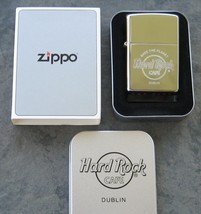 Hard Rock Cafe DUBLIN, Ireland Zippo Lighter 2004 Polished Chrome - $34.30