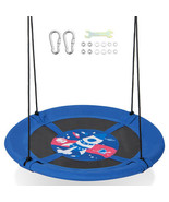 40 Inches Saucer Tree Swing with Adjustable Hanging Ropes and 900D Oxfor... - $2,208.64 MXN