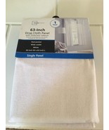 Mainstays Drop Cloth Panel with Attached Valance--White--50&quot; x 63&quot; - £7.85 GBP