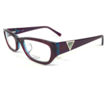 Guess Eyeglasses Frames GUA 2387 PURBL Purple Blue Gold Crystals 51-17-140 - $27.80