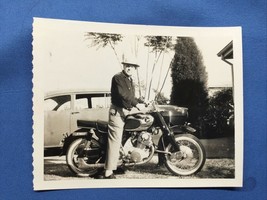 1960s Honda Dream 300 Motorcycle Original PolaroidPhoto Snapshot Honda C... - $280.52 MXN