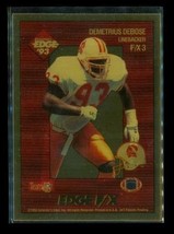 Vintage 1993 Collectors Edge F/X Football Card #3 Demetrius Dubose Buccaneers - £7.86 GBP