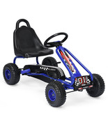 Kids Pedal Go Kart 4-Wheel Ride On Toys Car W/Adjustable Seat &amp; Handbrak... - $203.99