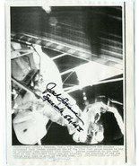 NASA astronaut Jack Lousma Spacewalk Skylab 2 signed 8 x 10 B/W AP wire photo - $27.12