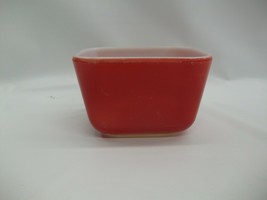 Pyrex B-30 Small Red Fridge Dish No Lid Paint Loss Scratches - £6.36 GBP