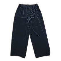 R&amp;K Original Pull On Elastic Waist Classy Velour Dress Pants ~ Sz 12 ~ Black - £21.03 GBP