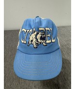 Vintage The Citadel Bulldogs Hat Cap Snap Back Blue Football Military Ac... - $49.49