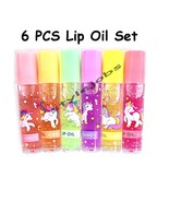 Sweet Candy Flavor Roll On Lip Oil Lip Gloss Vitamin E &amp; A 6 PCS Set - $10.23 CAD
