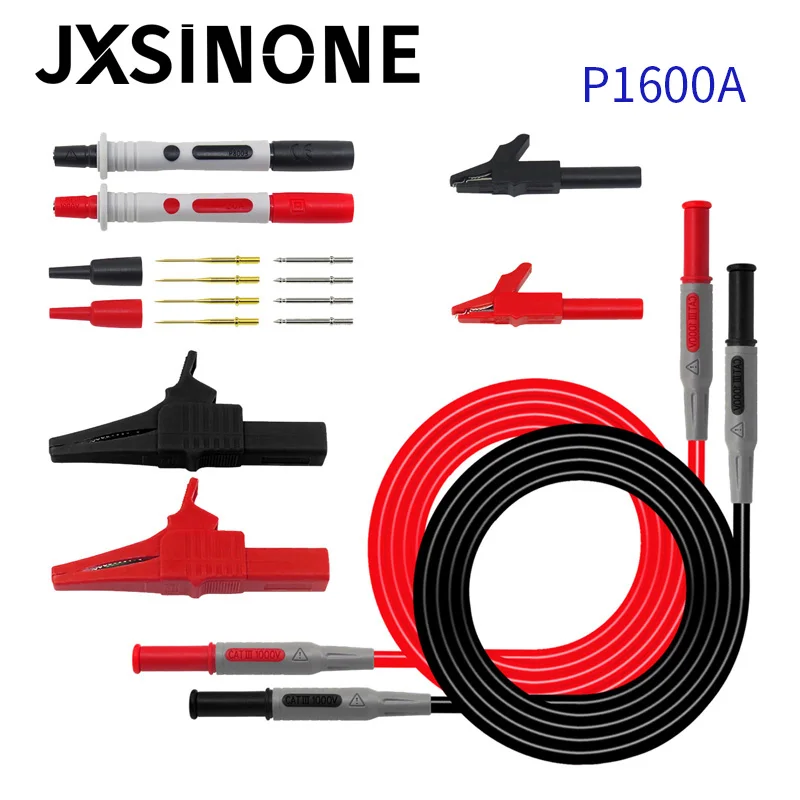 JXSINONE P1600 series Multimeter Test Lead Kit 4mm Banana -Test Cable Test Probe - £450.27 GBP