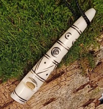 Viking Bone Whistle – Handcarved Signal Tool with Nordic Design - $19.99