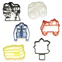 Fall Family Pictures Autumn Pics Set Of 6 Cookie Cutters Made In USA PR1610 - £13.29 GBP