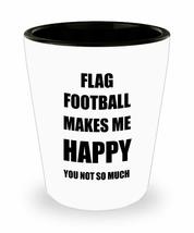 Flag Football Shot Glass Shotglass Lover Fan Funny Gift Idea For Liquor Lover Al - £10.32 GBP