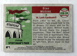 2004 Topps Heritage Stan Musial Grandstand Glory #GGR-SM Red Paint Seat Relic - £39.56 GBP
