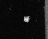 Single Stud Earring Diamond 3mm Silver Estate Sale Find - $97.99