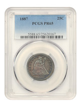 1887 25C PCGS PR65 - £1,318.47 GBP