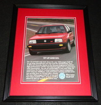 1986 Volkswagen VW Golf GT Framed 11x14 ORIGINAL Vintage Advertisement - $34.64